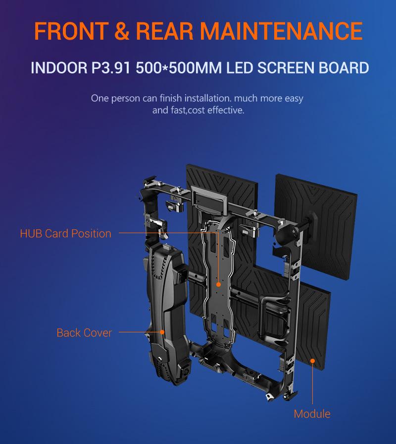 Indoor P2.5 P3.9 P4.8 Rental Display Screen Ecran LED Indoor for Stage