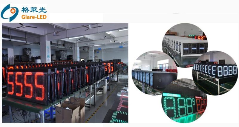 Innovation 20′′ Red-88.88 LED Digital Gas Price Sign Oil Price LED Sign Petrol Price LED Sign