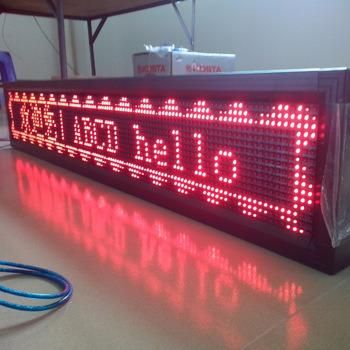 1920X320 P10 DIP Single Color Smi-Outdoor Message Scrolling LED Display Sign