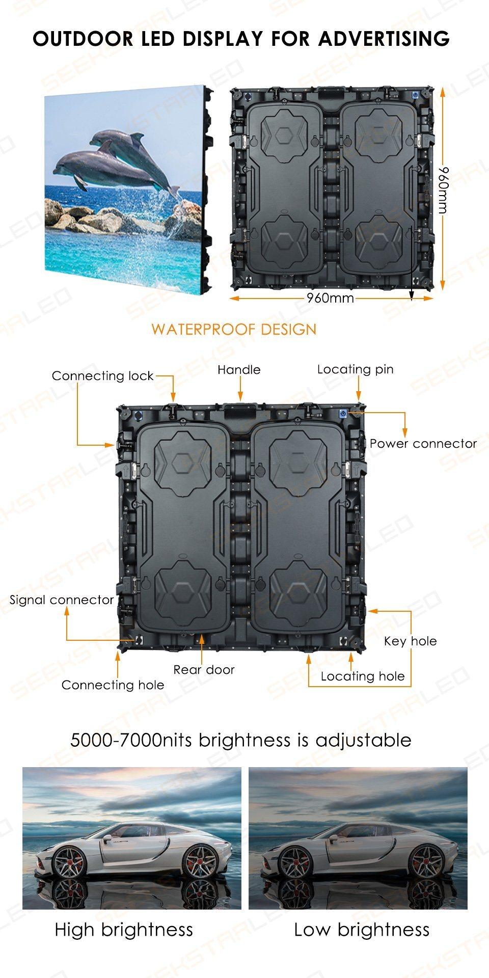 P2.5 P3 P4 P5 Outdoor Waterproof Giant Advertising LED Display Video Screen