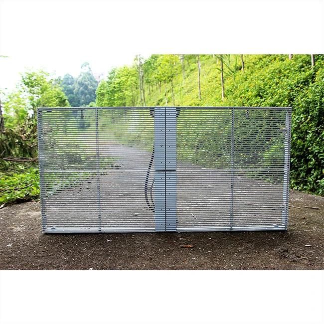 P3.96*7.81 High Transparency Rate Window Wall LED Display Screen See Through Glass Advertising Wall Display