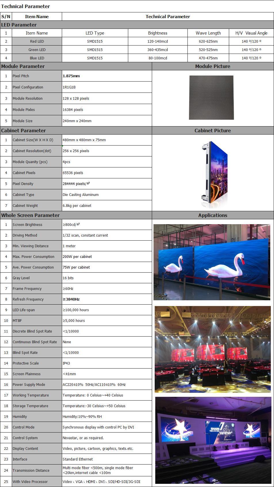 P1.8mm UHD Video Wall Panel Small Pitch LED TV Studio Screen Factory