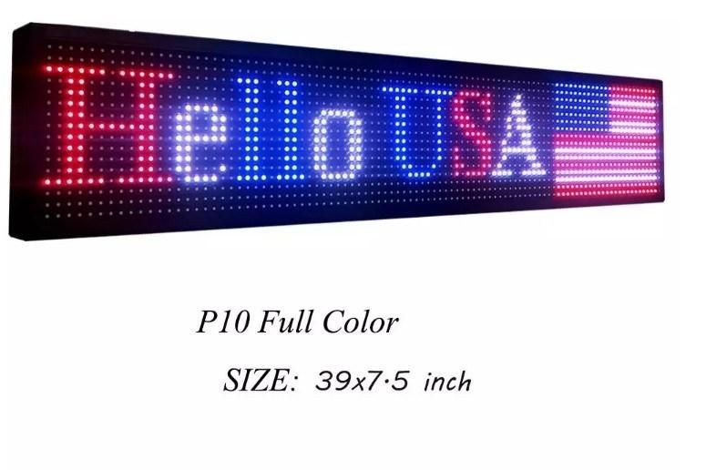 P10mm Indoor SMD Semi-Outdoor LED Text Signboard Sign for Advertising