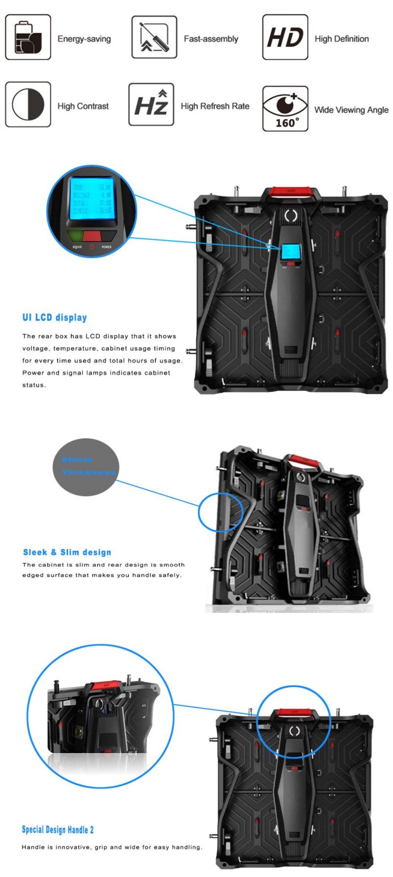 Super Lightweight Indoor/Outdoor Stage Rental LED Display Screen