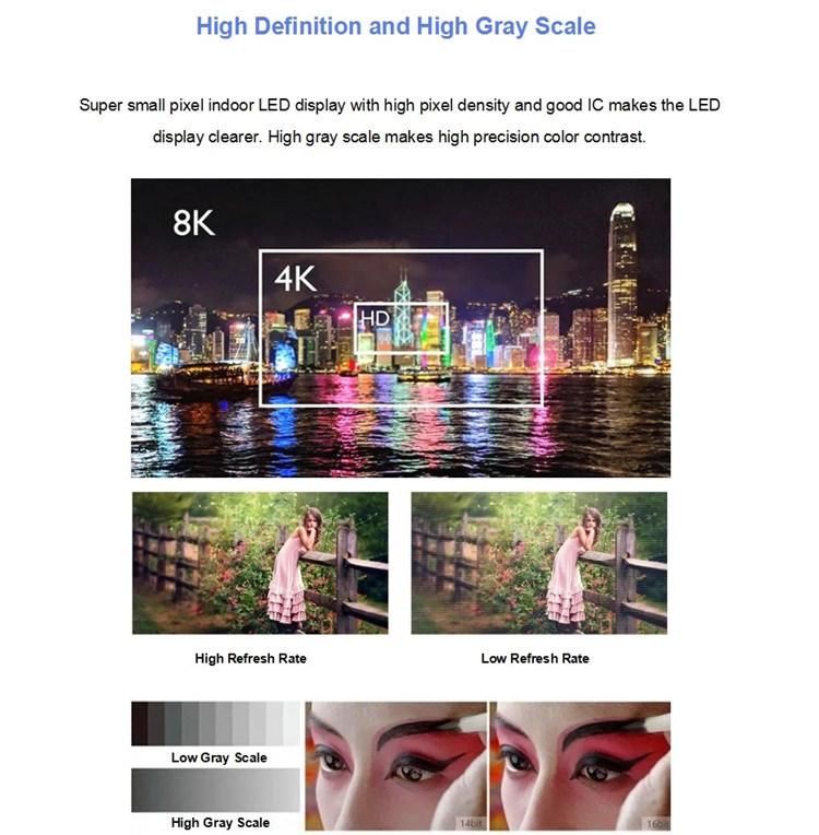 P2 LED Fixed LED Video Wall Hot Sale Indoor Advertising LED Billboard 4K LED TV for Sale