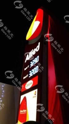Hot Sale Oil Price Display Gas Boards Prices Gas Station 7 Segment LED Signs Standing Gas Price Sign