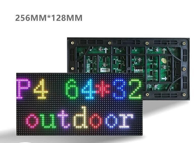 1280X384mm P4 Outdoor LED Display Video Text Function IP65