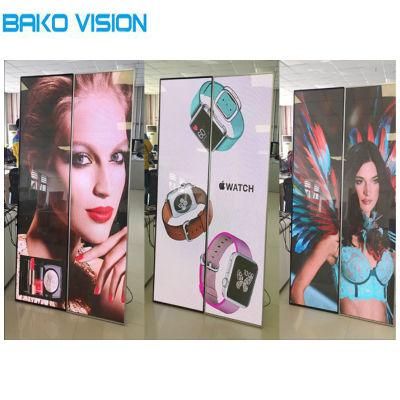 P2.5/P3 Digital Video Display Media Player for Cosmetic Mall Floor Standing Sign Poster LED Screens