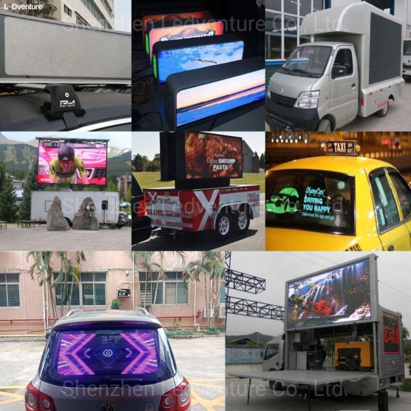 P2.6X5.2 Car Rear Window LED Transparent Display Screen for Advertising