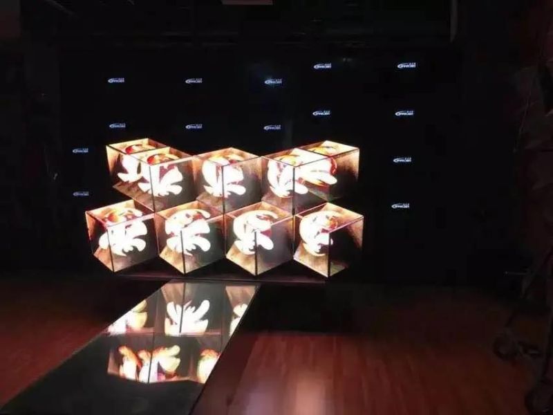 Indoor Irregular Shape DJ Table Butterfly Display LED Screen