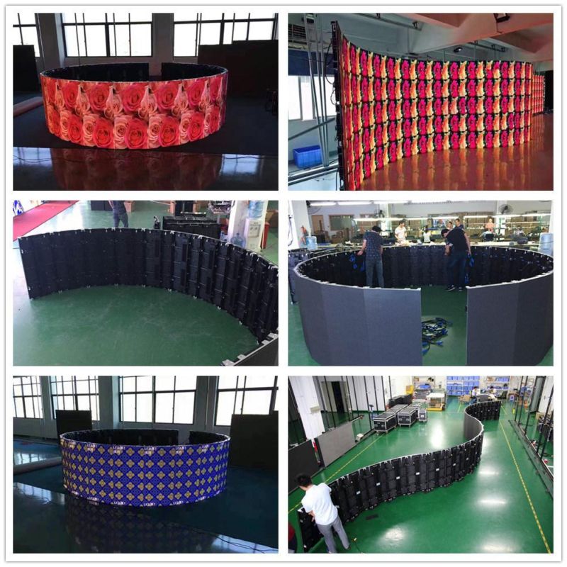 P3.9 P4.8 Curve Video Panel Indoor Outdoor Events Rental LED Display Screen