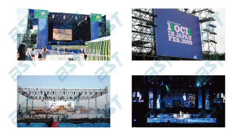 High Brightness P6.25 SMD Outdoor Stage Rental LED Display with 500mmx1000mm LED Cabinet