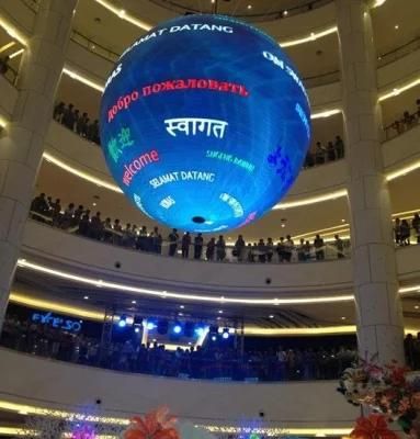 P4.8 Dia 1m 1.5m 2m 360 Degree Ball LED Video Sphere Ball LED Display Screen