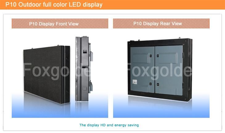 HD Advertising P10 Outdoor Full Color LED Sign