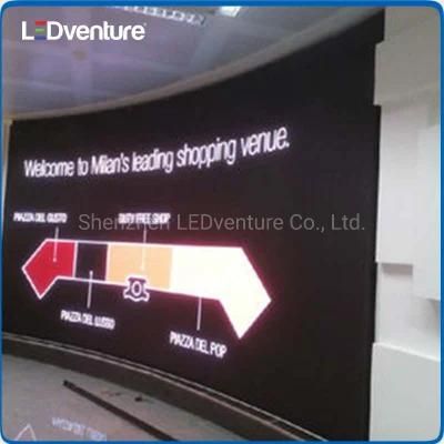Full Color Indoor P2 Curve Flexible Advertising LED Billboard Display Screen