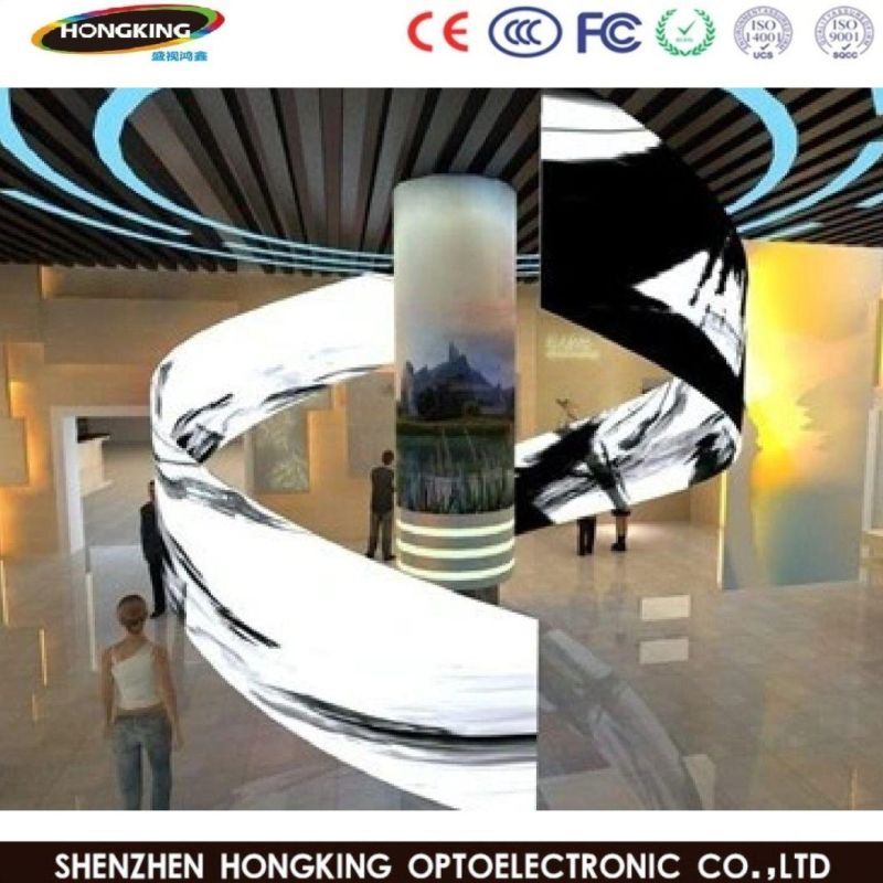 Advertising P2 P2.5 P3 P4 Creative Cylinder LED Display Flexible Soft LED Screen Module