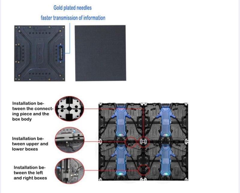 Outdoor Stage Performance 5500CD High Brightness Rental P4.81 500mm*500mm Seamless IP65 Video Wall LED Display