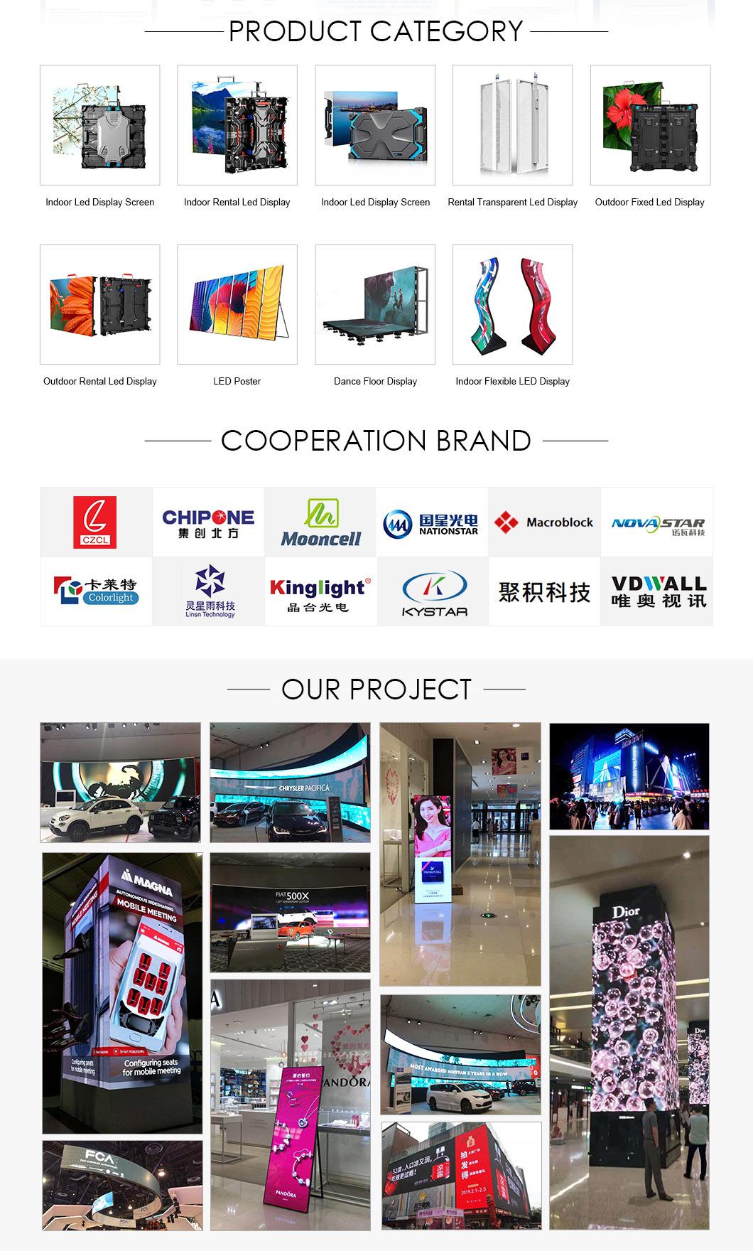 Indoor LED Display Sign P4 Indoor Advertising LED Full Color P4 LED Display Screen