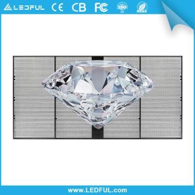 Insertion Technology Transparent Outdoor LED Large Screen Display for Advertising