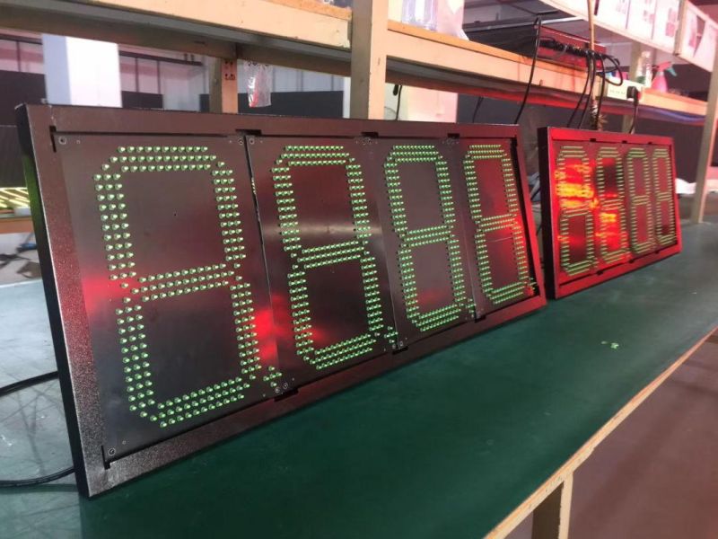 IP43 Non-Waterproof Wireless Built-in Control LED Gas Price Sign Display