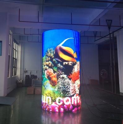 2020 Round Pillar LED Display P3 P2.5 HD Indoor LED Screen Fixed Installation