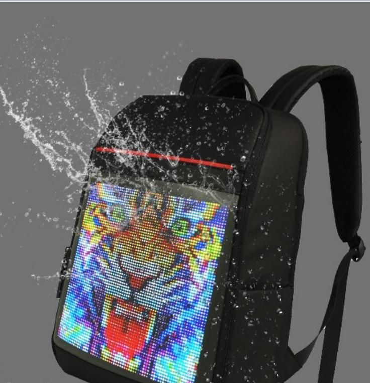 WiFi Customize Mobile Power Supply Light P3.75 Screen Waterproof Smart LED Backpack Bag Screen