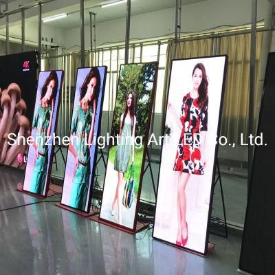 P1.9/P2.5/P3 Movable Full Color Indoor LED Mirror LED Poster Screen for Advertising