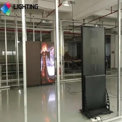 High Quality Indoor Fashion Mirror Adverting P3 LED Poster Display Aluminum Case 576*1920mm WiFi Screen