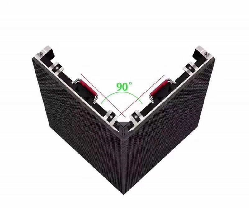 90degree Corner Die Cast Al-Cabinet P4.81 Outdoor Indoor LED Display