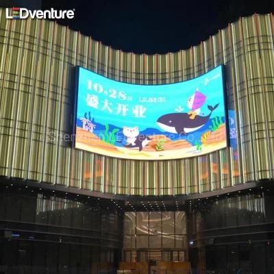 P6.67 Outdoor Advertising Screen Curved LED Display Board