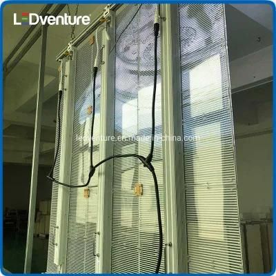 Low Brightness Indoor Advertising Transparent Glass LED Display