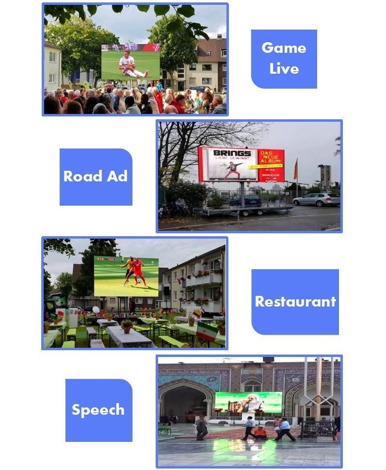 HD P4 Full Color Outdoor LED Billboard Display Panel for Advertising