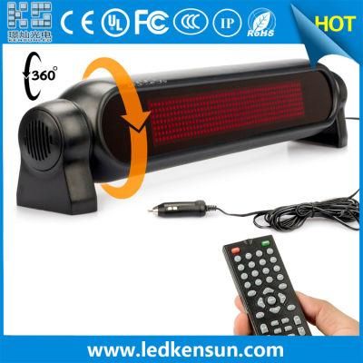 Car Rear Window Remote Control Scrolling Message LED Car Sign