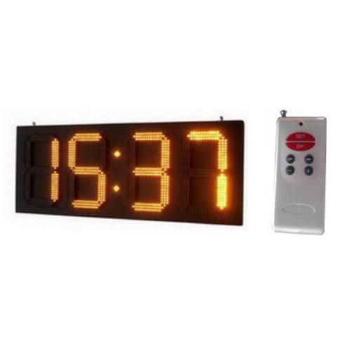 LED Time&Temp Sign 36inch Digit Yellow Outdoor Waterproof LED Signboard