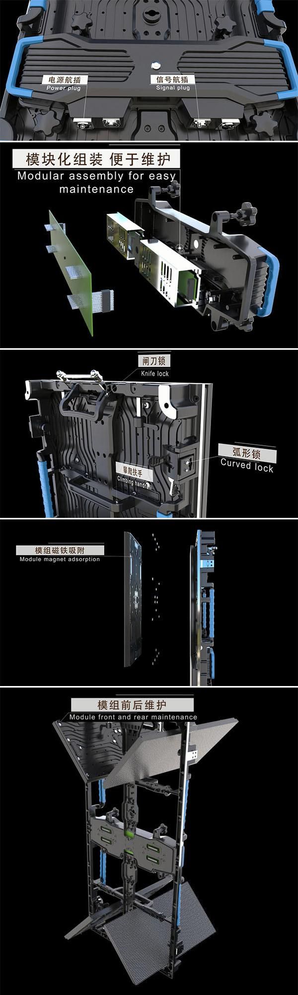 Full Color Die-Casting Aluminum Cabinet P4.81 Outdoor LED Screen