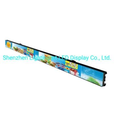 Advertising Screen Digital Board Shelf LED Display for Supermarket