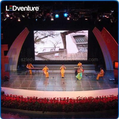 P2.6 Indoor Rental LED Panel Display Screen with Stage Background