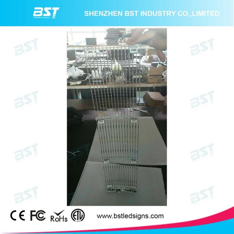 Transparent Mesh Full Color LED Display for Curved Curtain