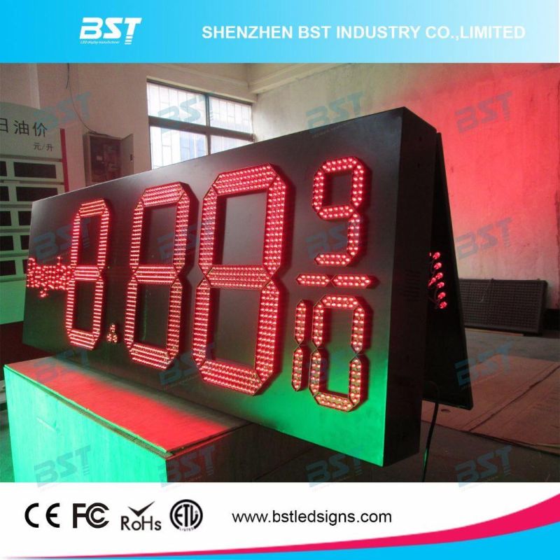 Red Color Outdoor Waterproof LED Gas Price Changer Sign