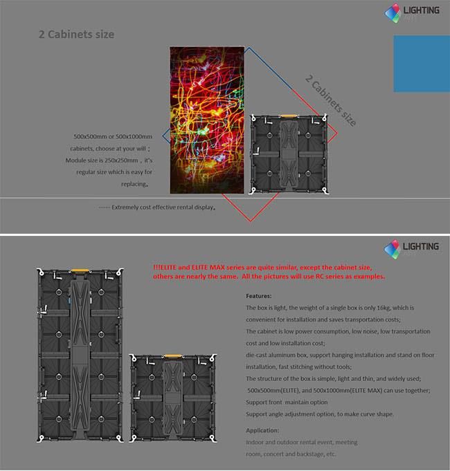 Indoor P2.5 P3.9 Rental Display Screen for Stage/Backstage