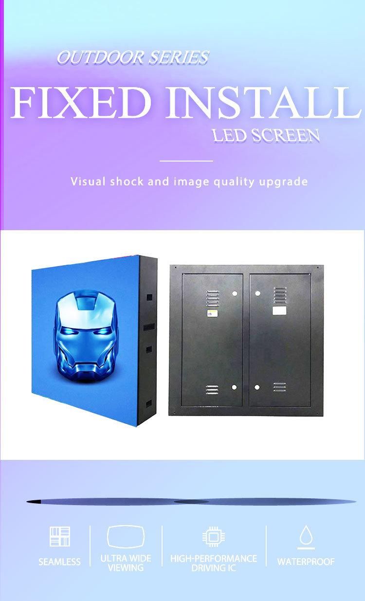 P10 P4 P5 P6 P8 Outdoor Waterproof Full Color Video Advertising LED Billboard High Brightness Commercial Digital Pantalla Wall LED Advertising Display