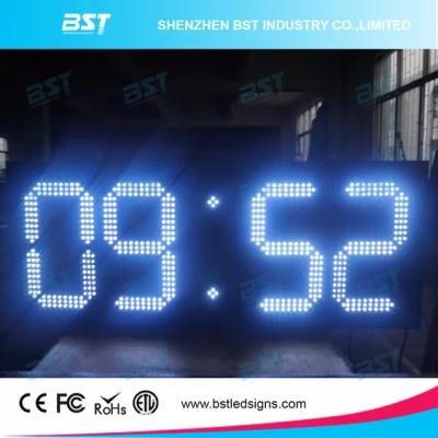 Outdoor Waterproof Jumbo Digital LED Clock Sign for Building