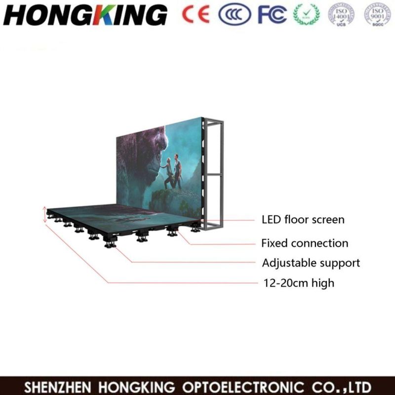 RGB LED Display Screen Dance Floor P6.25 Interactive Floor Tile