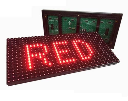 P10 Outdoor Red Monochrome LED Display Module P10 Single Red Color Screen