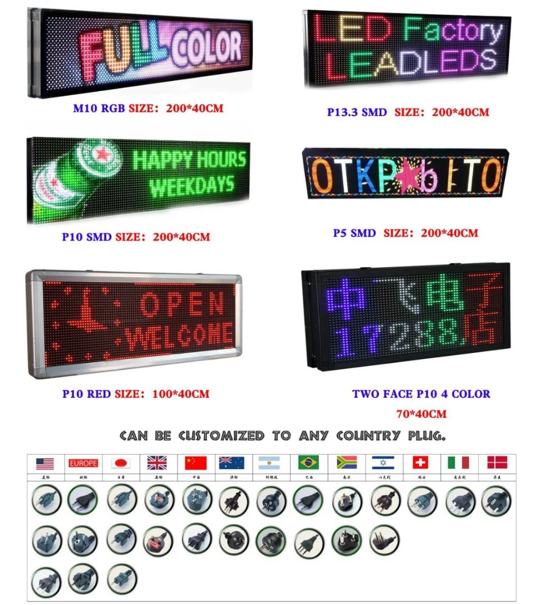 Outdoor Waterproof WiFi Advertising Text Board LED Display Screen