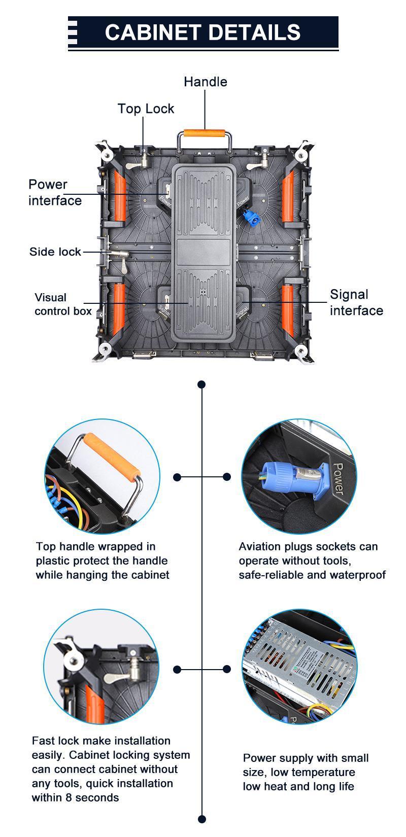 P2.9 6khd Outdoorindoor Mobile Stage Event Rental LED Video Wall