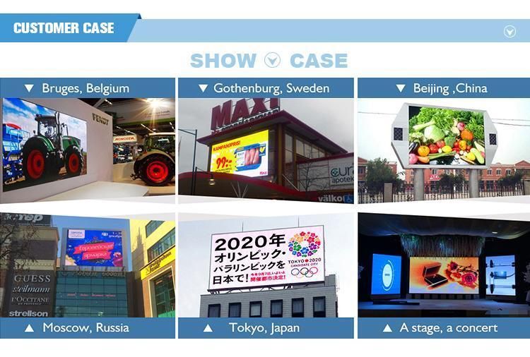 Market Display Shopping Guide Fws Cardboard, Wooden Carton, Flight Case Wall LED Screen