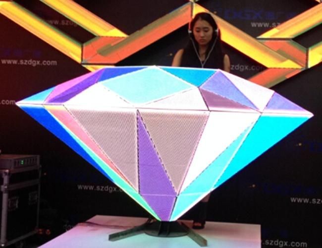 P5 Indoor Triangle Shape Nightclub DJ Booth LED Display Screen