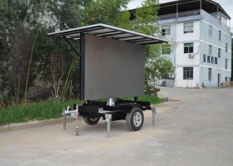 P5 Outdoor Video Advertising LED Screen Trailer with Solar Panels