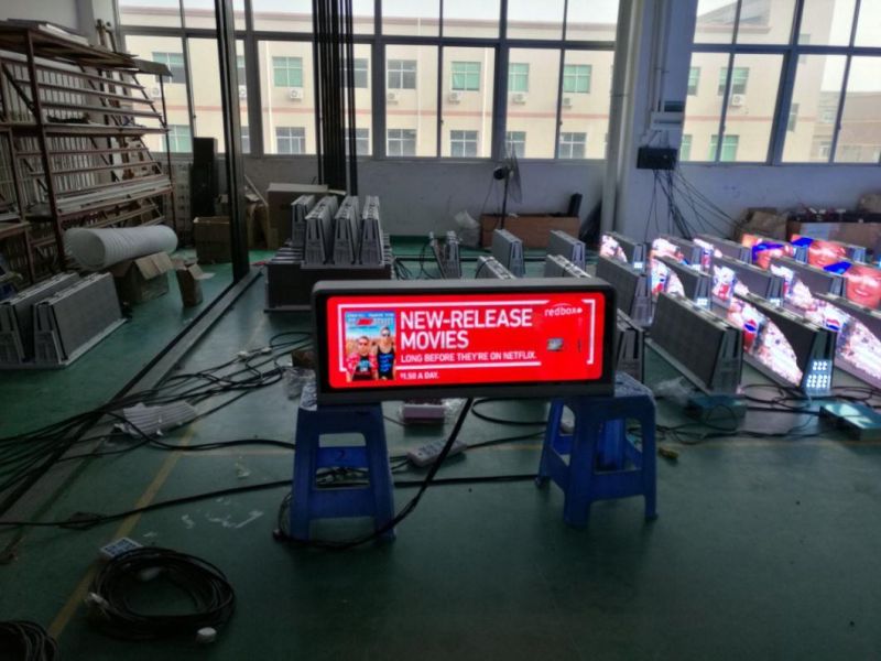 P2.5 Outdoor 3G/4G Wireless Taxi Top LED Display